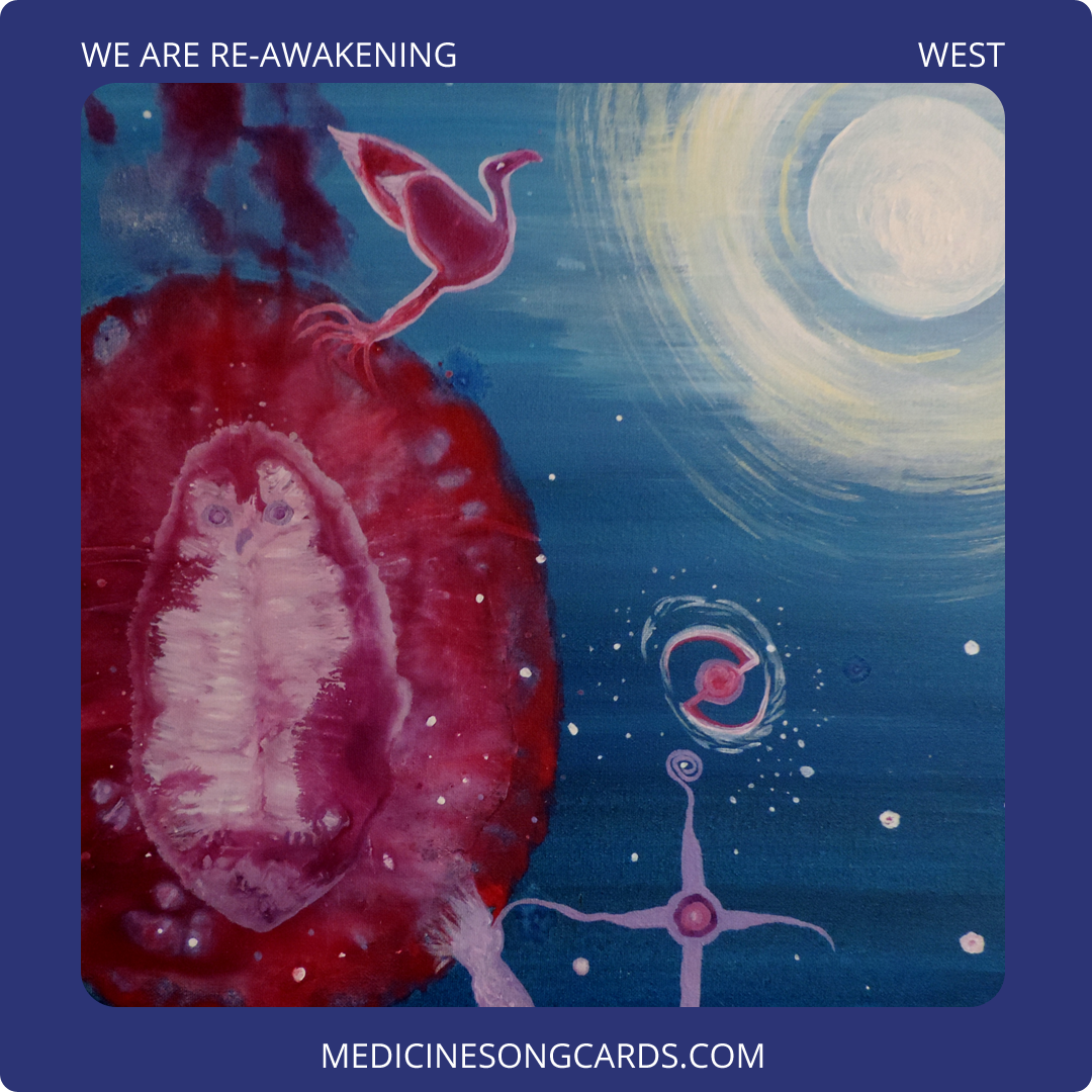 Oracle card based on the song "We Are Re-Awakening"