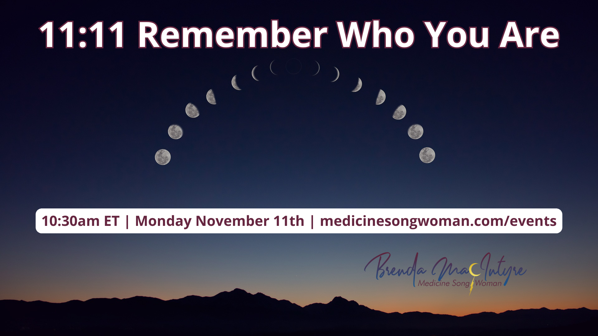 11:11 Remember Who You Are event header