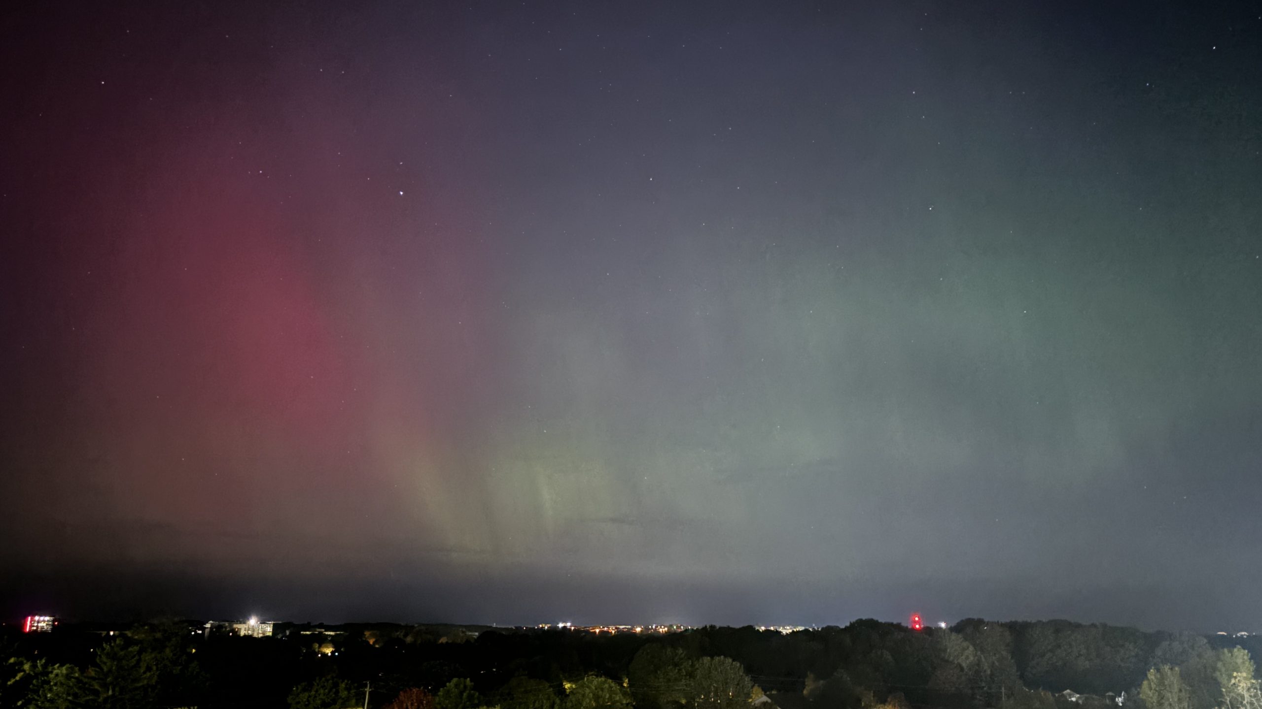 The Northern Lights in London Ontario October 2024 by Brenda MacIntyre